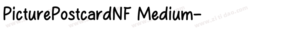 PicturePostcardNF Medium字体转换